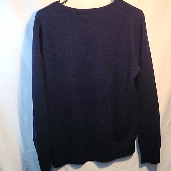 Quince Mongolian Cashmere V Neck Sweater black M/L - Picture 5 of 5